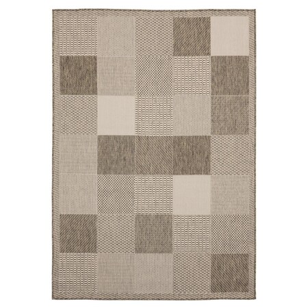 Manmade 5 ft. 3 in. x 7 ft. 6 in. Augusta Grand Anse Brown Rectangle Area Rug MA3095129